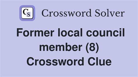 council crossword clue